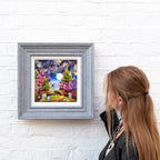 Moonlit Windmill - Original - SOLD by artist Rozanne Bell - Wyecliffe Galleries