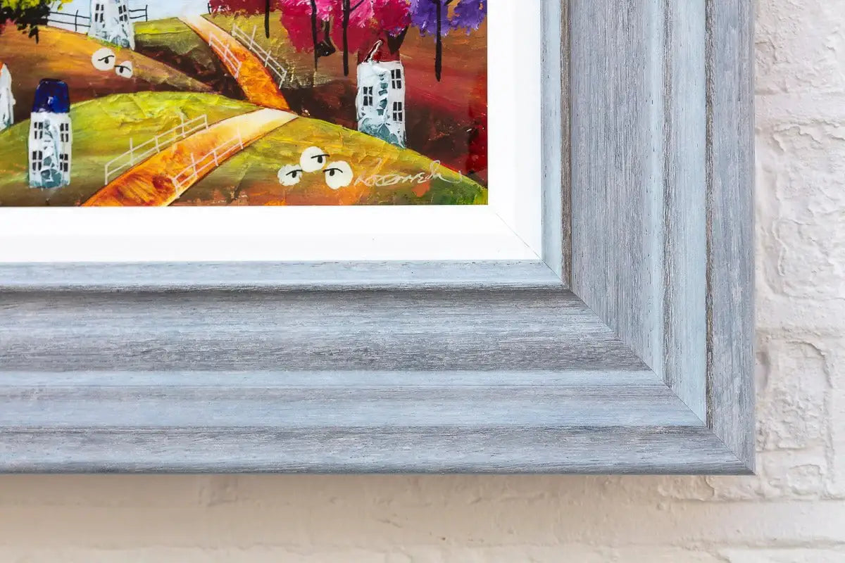 Moonlit Windmill - Original - SOLD by artist Rozanne Bell - Wyecliffe Galleries