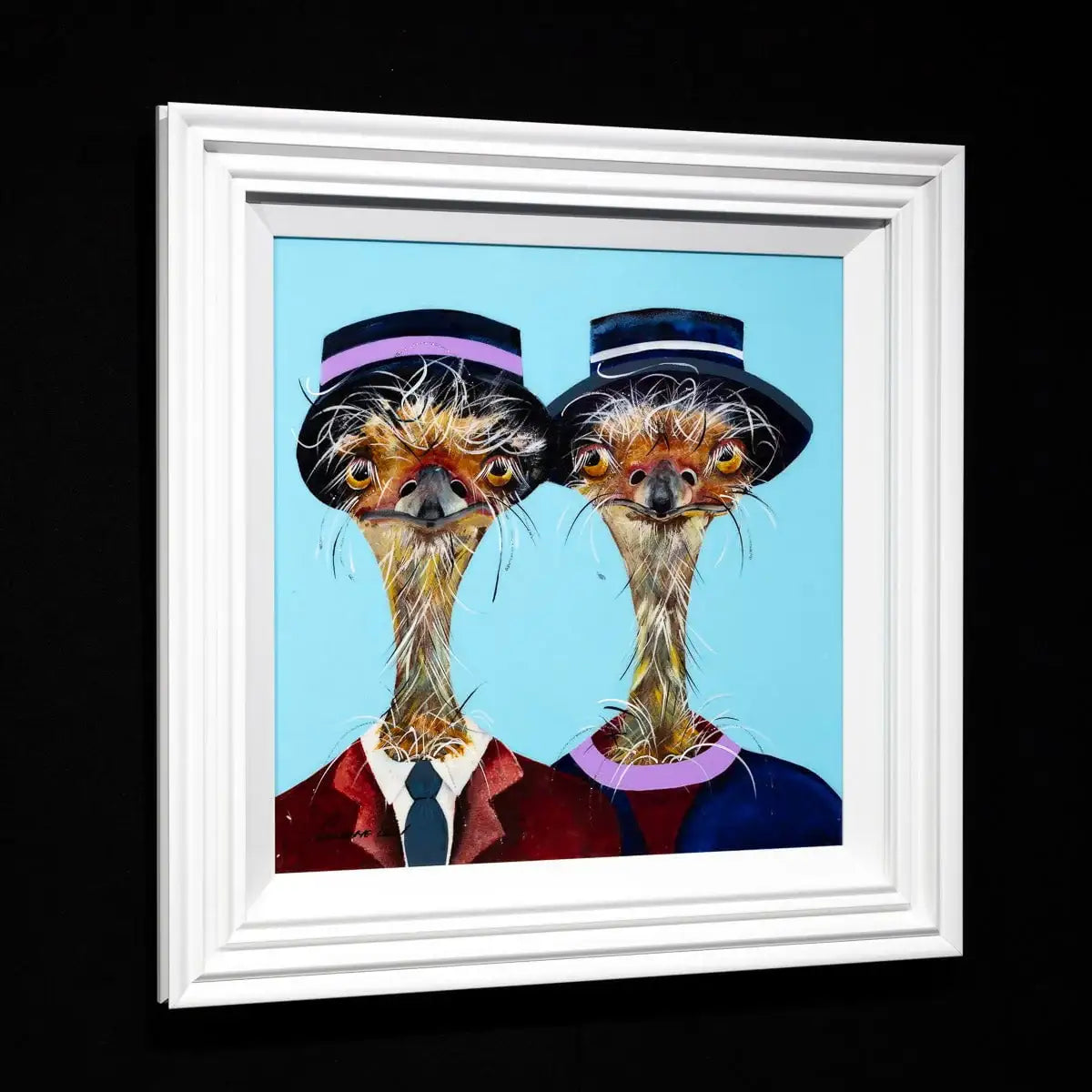 Mr and Mrs Beak - Original - SOLD by artist Rozanne Bell - Wyecliffe Galleries