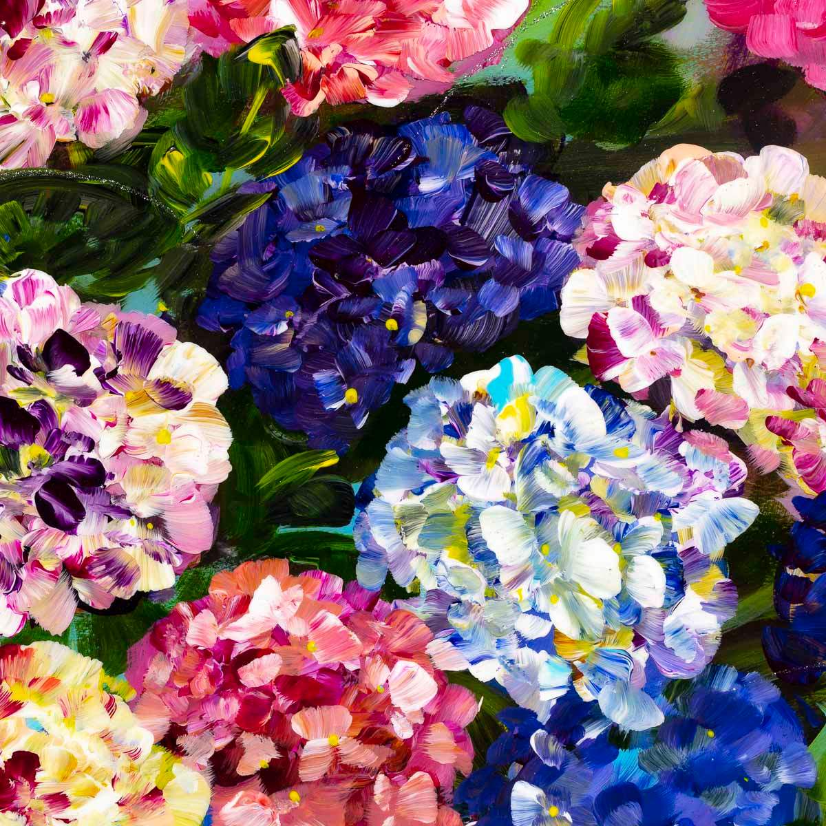 Multi Bloom - Original - SOLD by artist Rozanne Bell - Wyecliffe Galleries