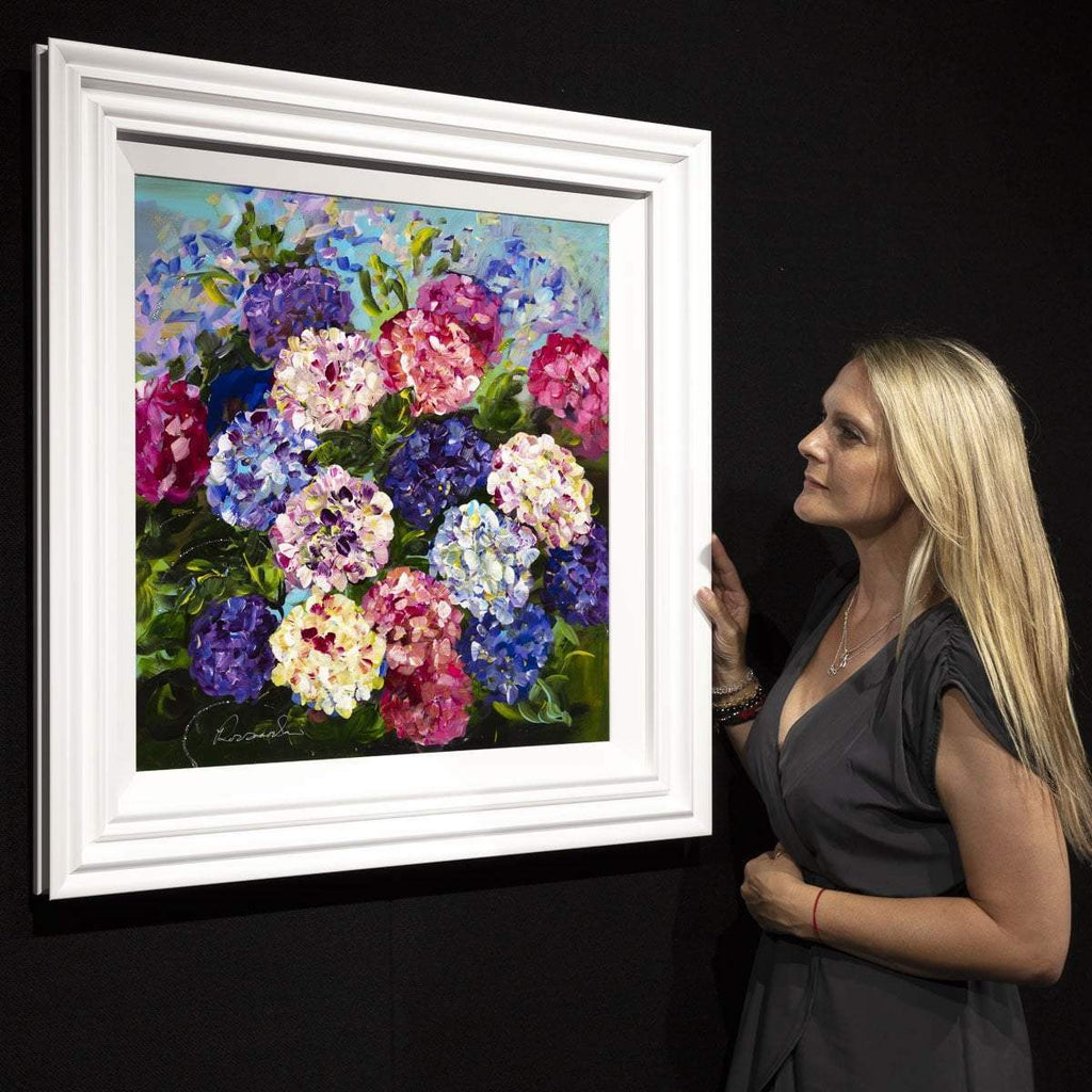 Multi Bloom - Original - SOLD by artist Rozanne Bell - Wyecliffe Galleries