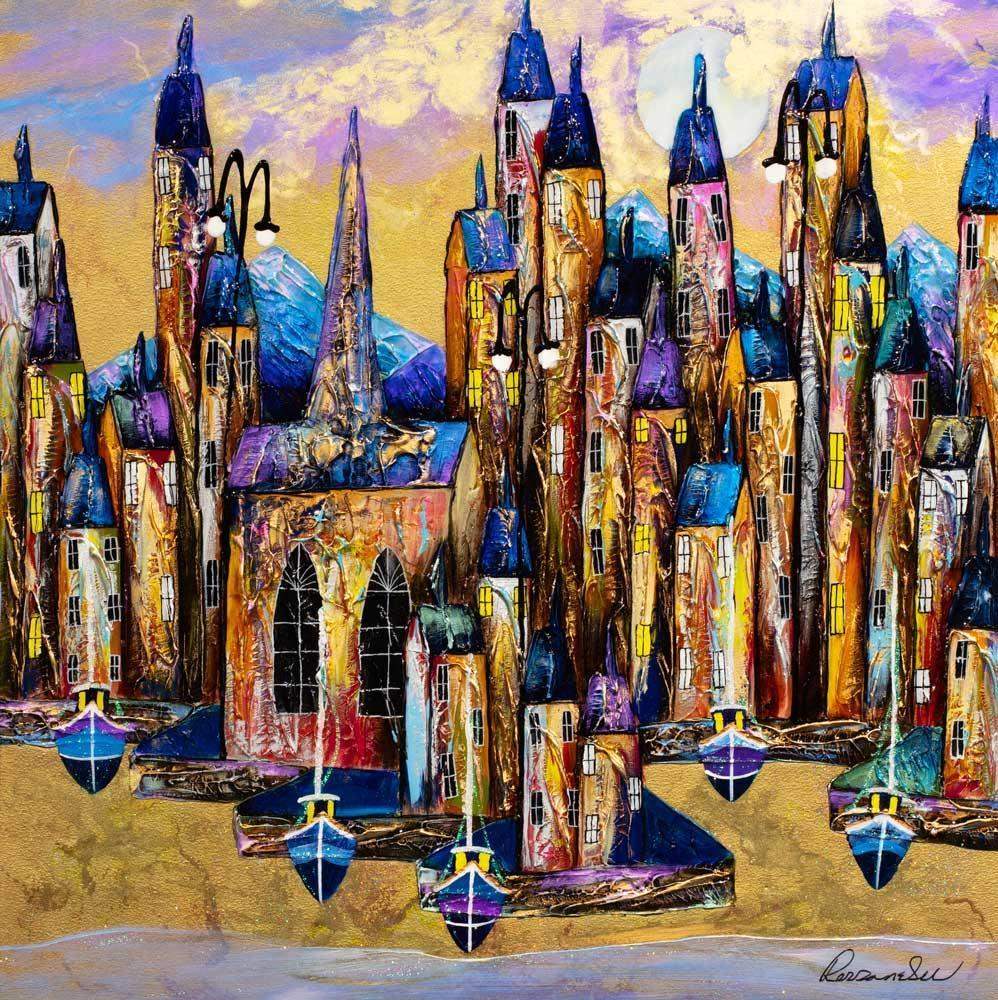 Mystic Bay - Original - SOLD by artist Rozanne Bell - Wyecliffe Galleries