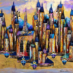 Mystic Bay - Original - SOLD by artist Rozanne Bell - Wyecliffe Galleries