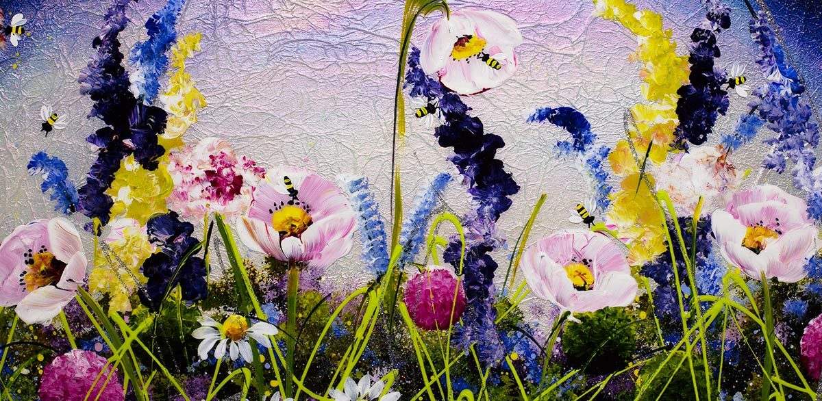 Mystic Meadow - Original - SOLD by artist Rozanne Bell - Wyecliffe Galleries