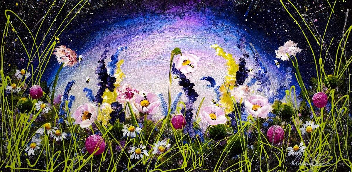 Mystic Meadow - Original - SOLD by artist Rozanne Bell - Wyecliffe Galleries