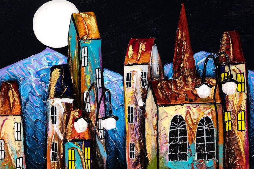 Mystic Moonlight - Original - SOLD by artist Rozanne Bell - Wyecliffe Galleries