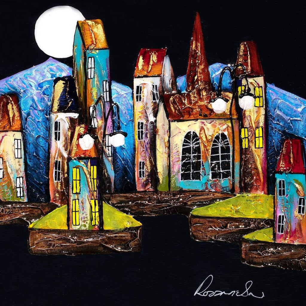 Mystic Moonlight - Original - SOLD by artist Rozanne Bell - Wyecliffe Galleries