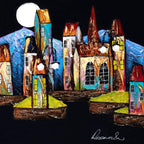 Mystic Moonlight - Original - SOLD by artist Rozanne Bell - Wyecliffe Galleries