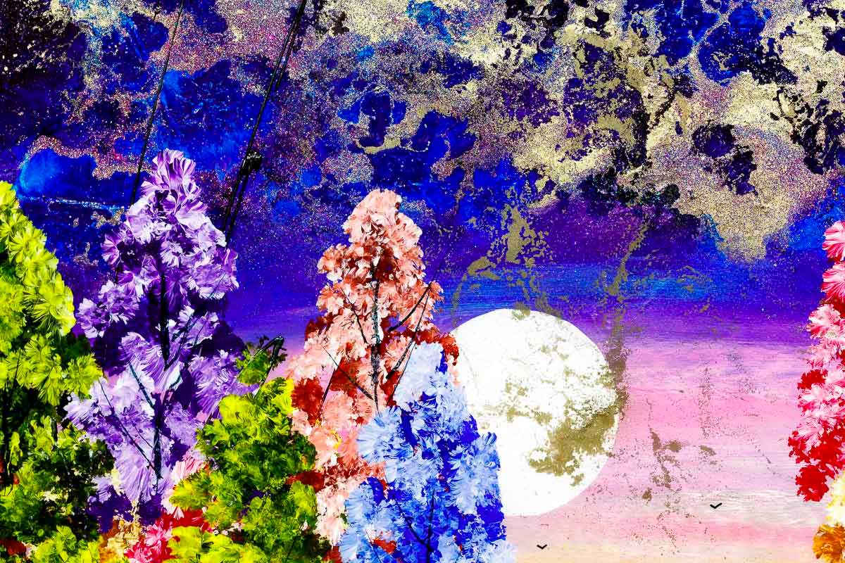 Mystical Views - Original - SOLD by artist Rozanne Bell - Wyecliffe Galleries