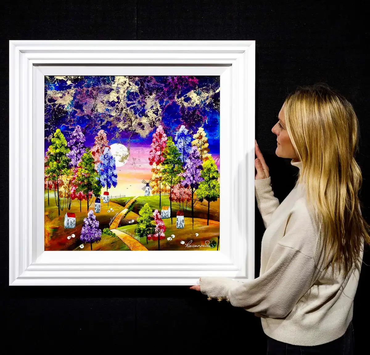 Mystical Views - Original - SOLD by artist Rozanne Bell - Wyecliffe Galleries