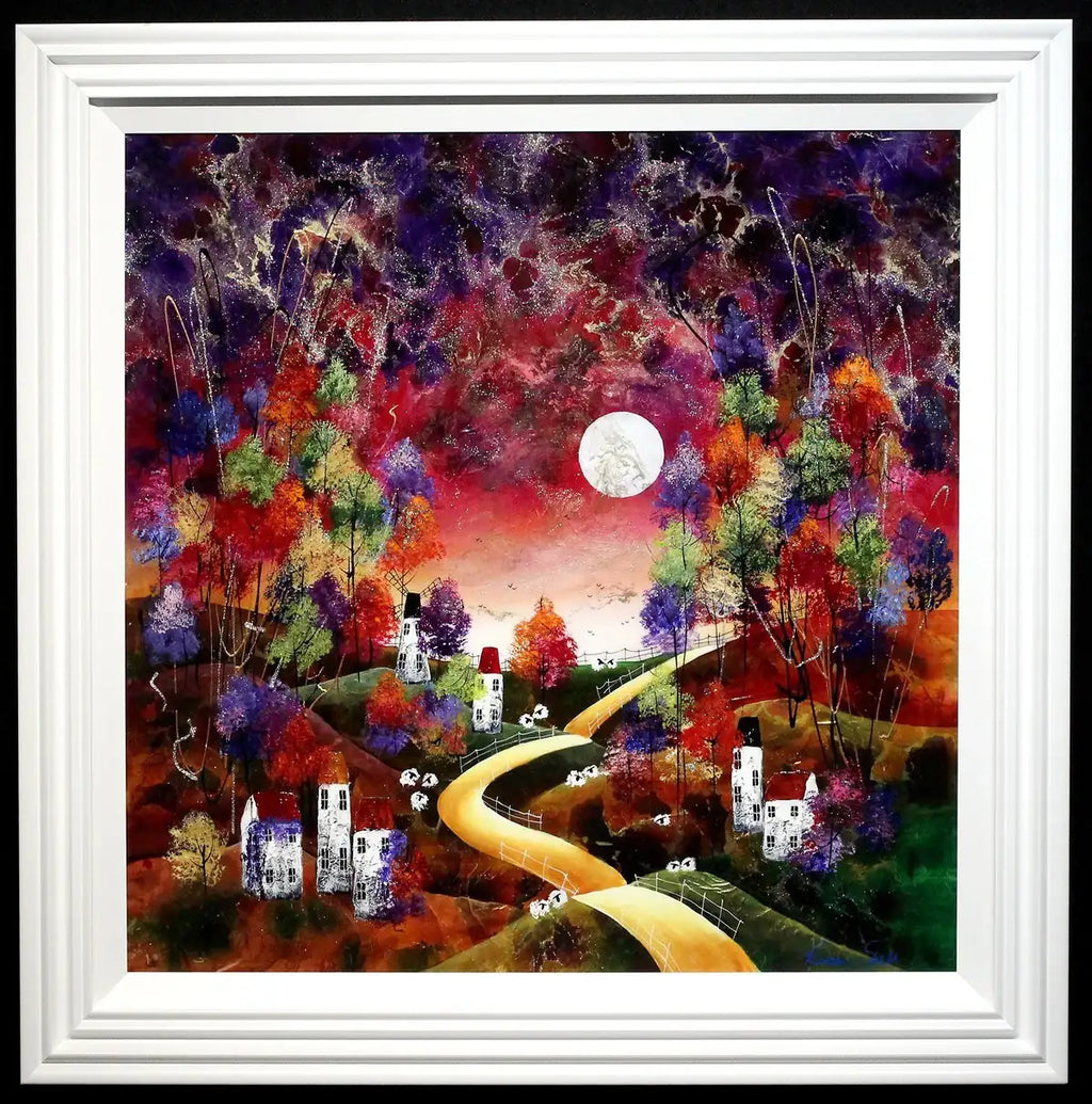 Night Colours - Original - SOLD by artist Rozanne Bell - Wyecliffe Galleries