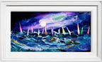 Night Sailing - Original - SOLD by artist Rozanne Bell - Wyecliffe Galleries