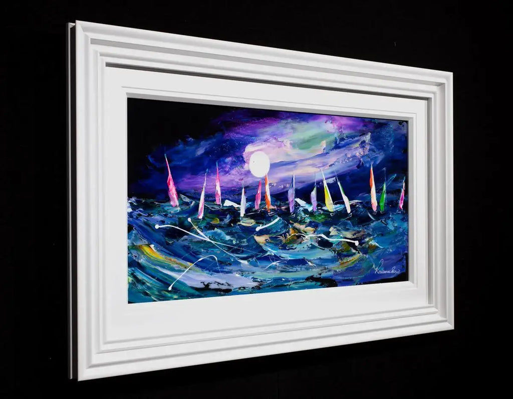 Night Sailing - Original - SOLD by artist Rozanne Bell - Wyecliffe Galleries