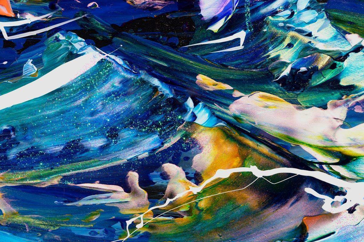 Night Sailing - Original - SOLD by artist Rozanne Bell - Wyecliffe Galleries