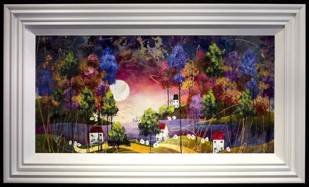 Night Sky - Original - SOLD by artist Rozanne Bell - Wyecliffe Galleries