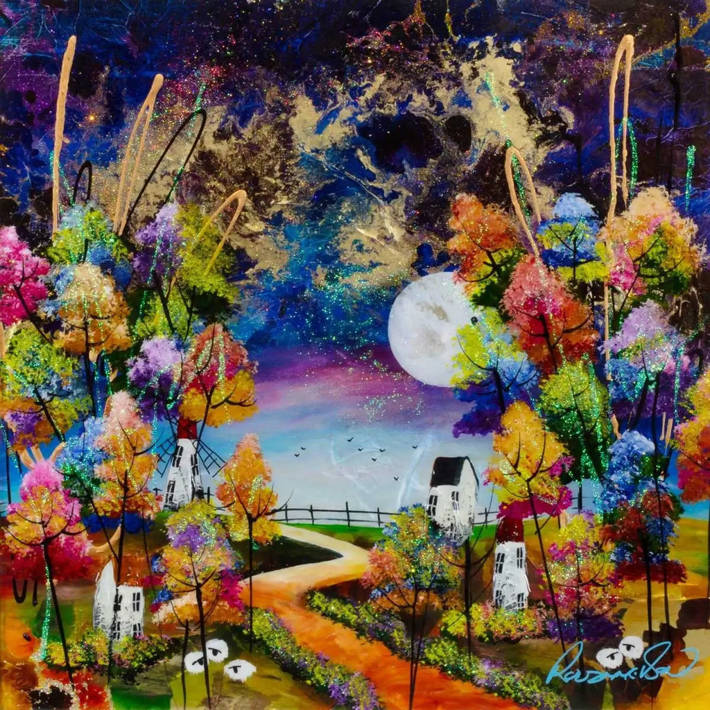 Nights of Wonder - Original - SOLD by artist Rozanne Bell - Wyecliffe Galleries