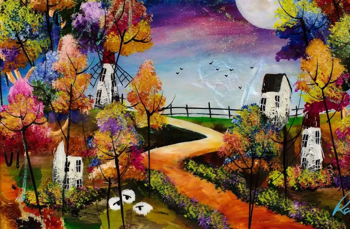 Nights of Wonder - Original - SOLD by artist Rozanne Bell - Wyecliffe Galleries