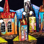 Nighttime Glow - Original - SOLD by artist Rozanne Bell - Wyecliffe Galleries