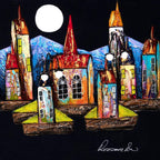 Nighttime Glow - Original - SOLD by artist Rozanne Bell - Wyecliffe Galleries