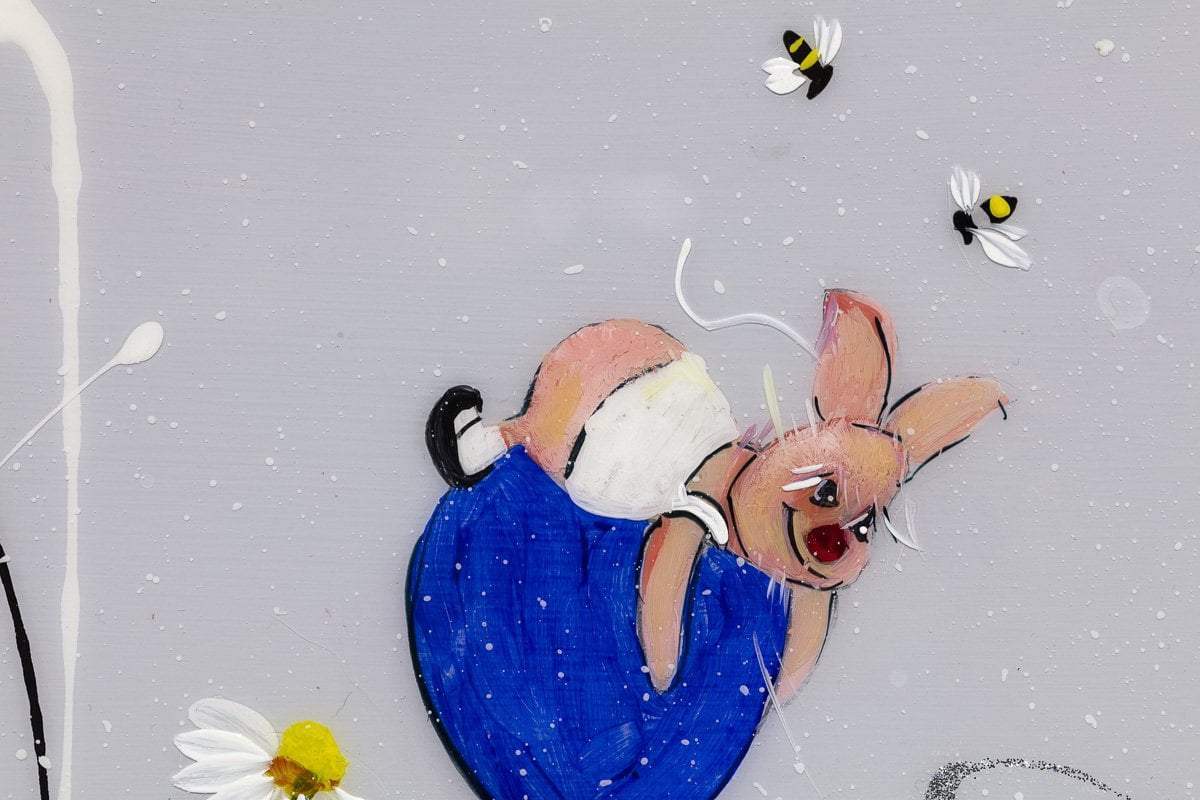 Nobody can be uncheered with a Balloon - Original - SOLD by artist Rozanne Bell - Wyecliffe Galleries