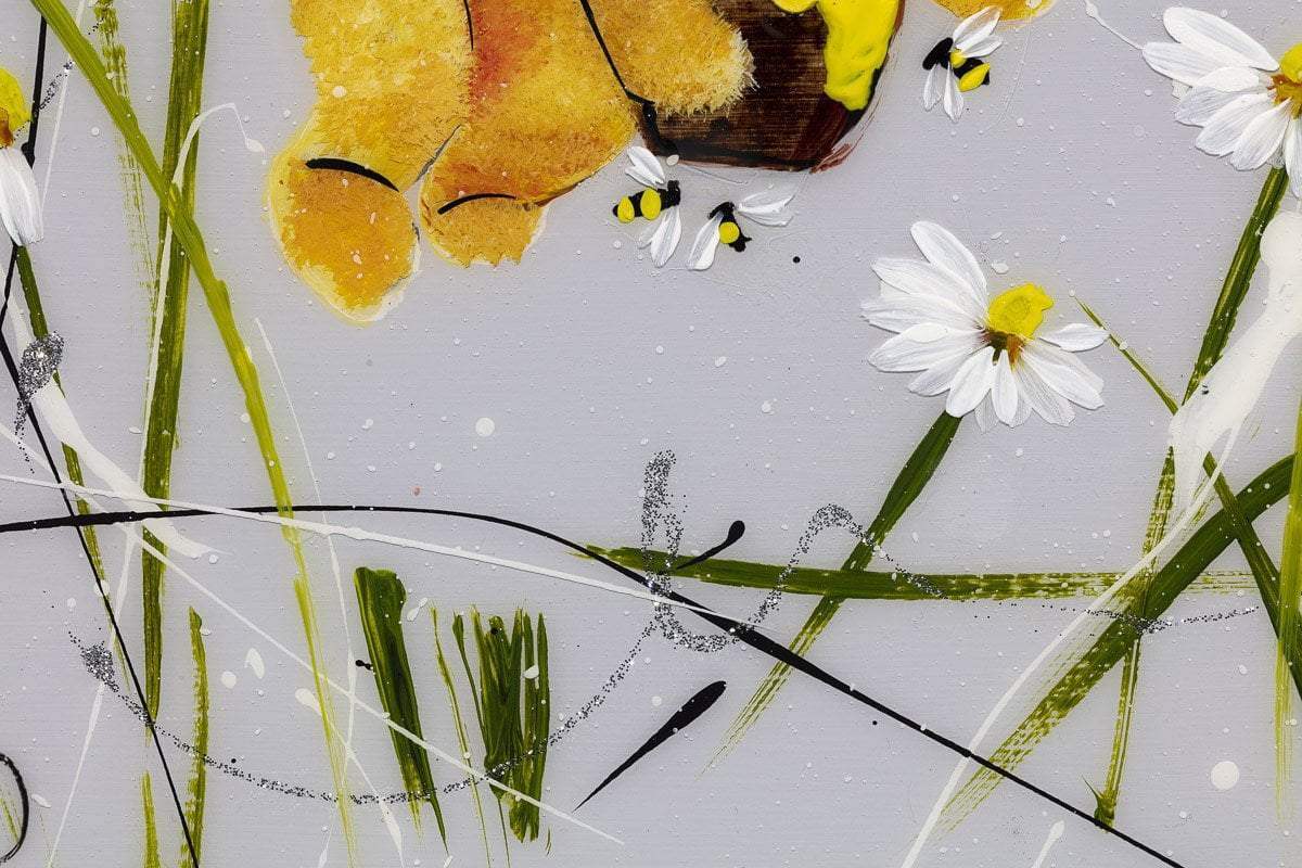 Nobody can be uncheered with a Balloon - Original - SOLD by artist Rozanne Bell - Wyecliffe Galleries