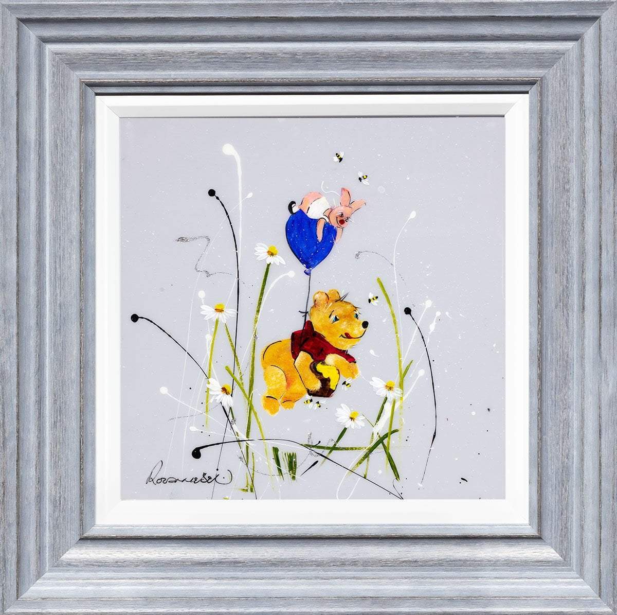 Nobody can be uncheered with a Balloon - Original Rozanne Bell Framed