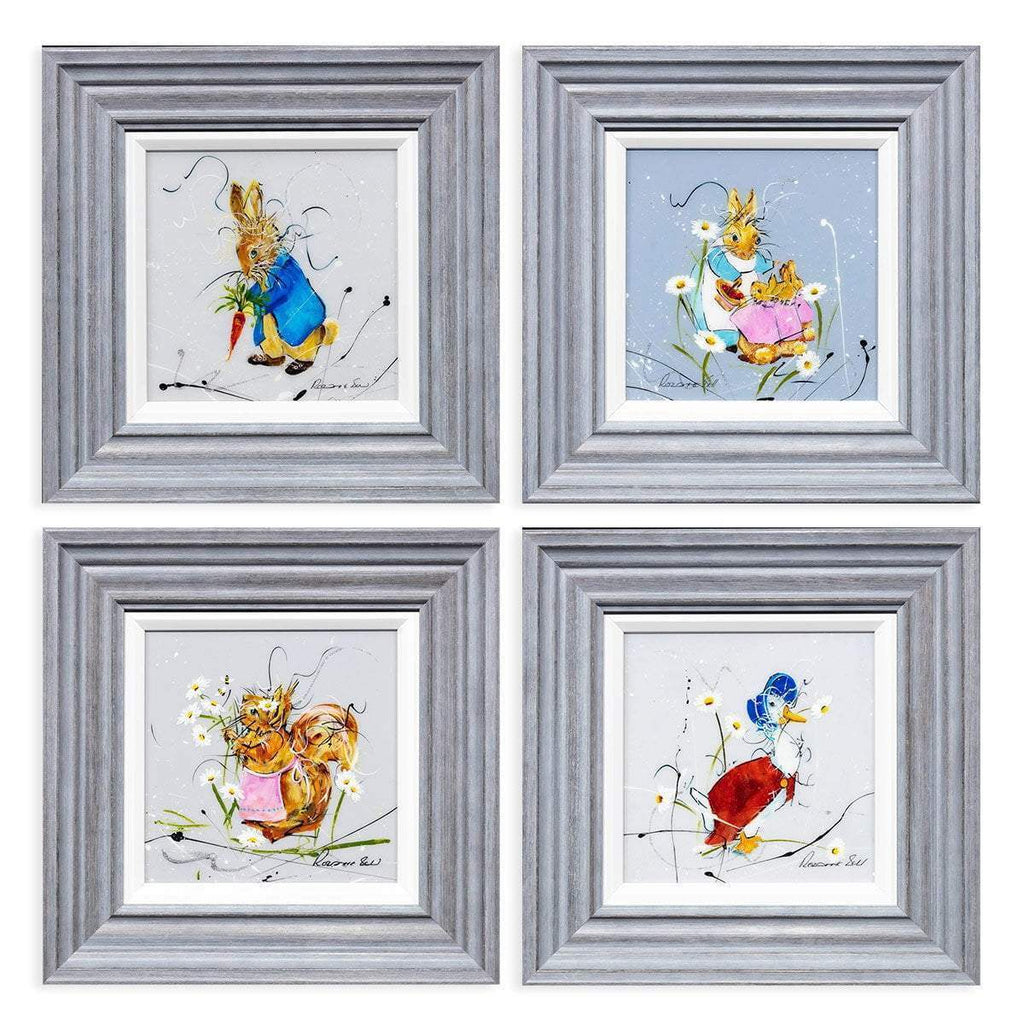 Now Run Along and Don't Get Into Any Mischief - SOLD by artist Rozanne Bell - Wyecliffe Galleries