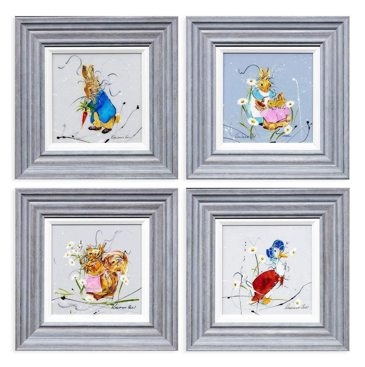 Now Run Along and Don't Get Into Any Mischief - SOLD by artist Rozanne Bell - Wyecliffe Galleries