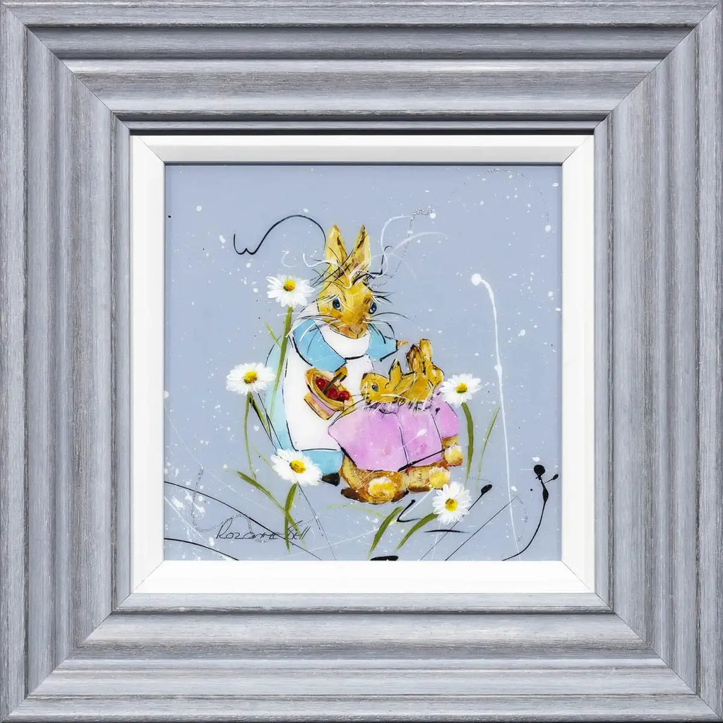 Now Run Along and Don't Get Into Any Mischief - SOLD by artist Rozanne Bell - Wyecliffe Galleries