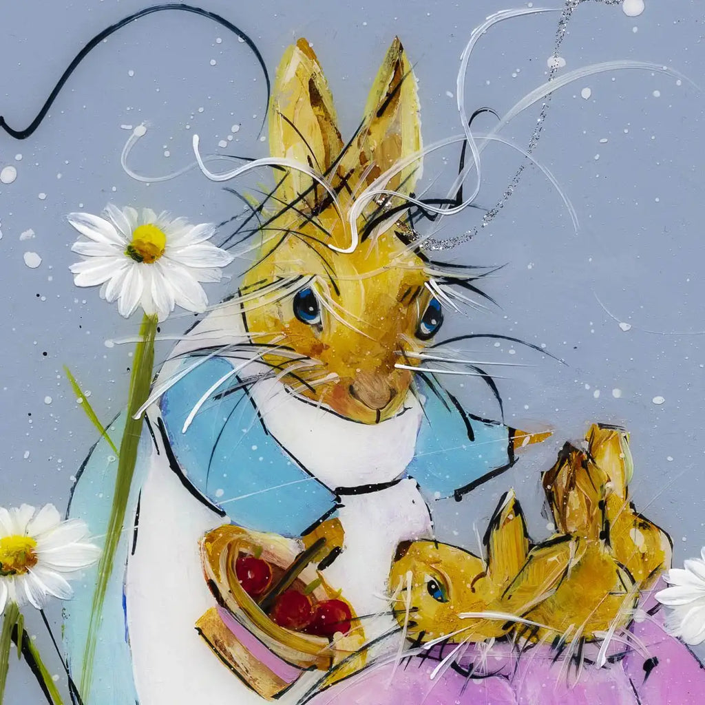Now Run Along and Don't Get Into Any Mischief - SOLD by artist Rozanne Bell - Wyecliffe Galleries