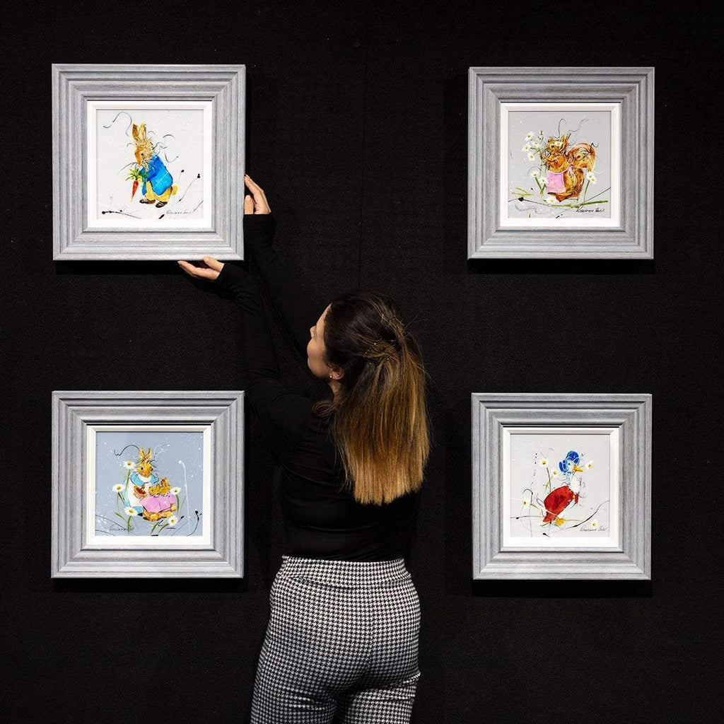 Now Run Along and Don't Get Into Any Mischief - SOLD by artist Rozanne Bell - Wyecliffe Galleries