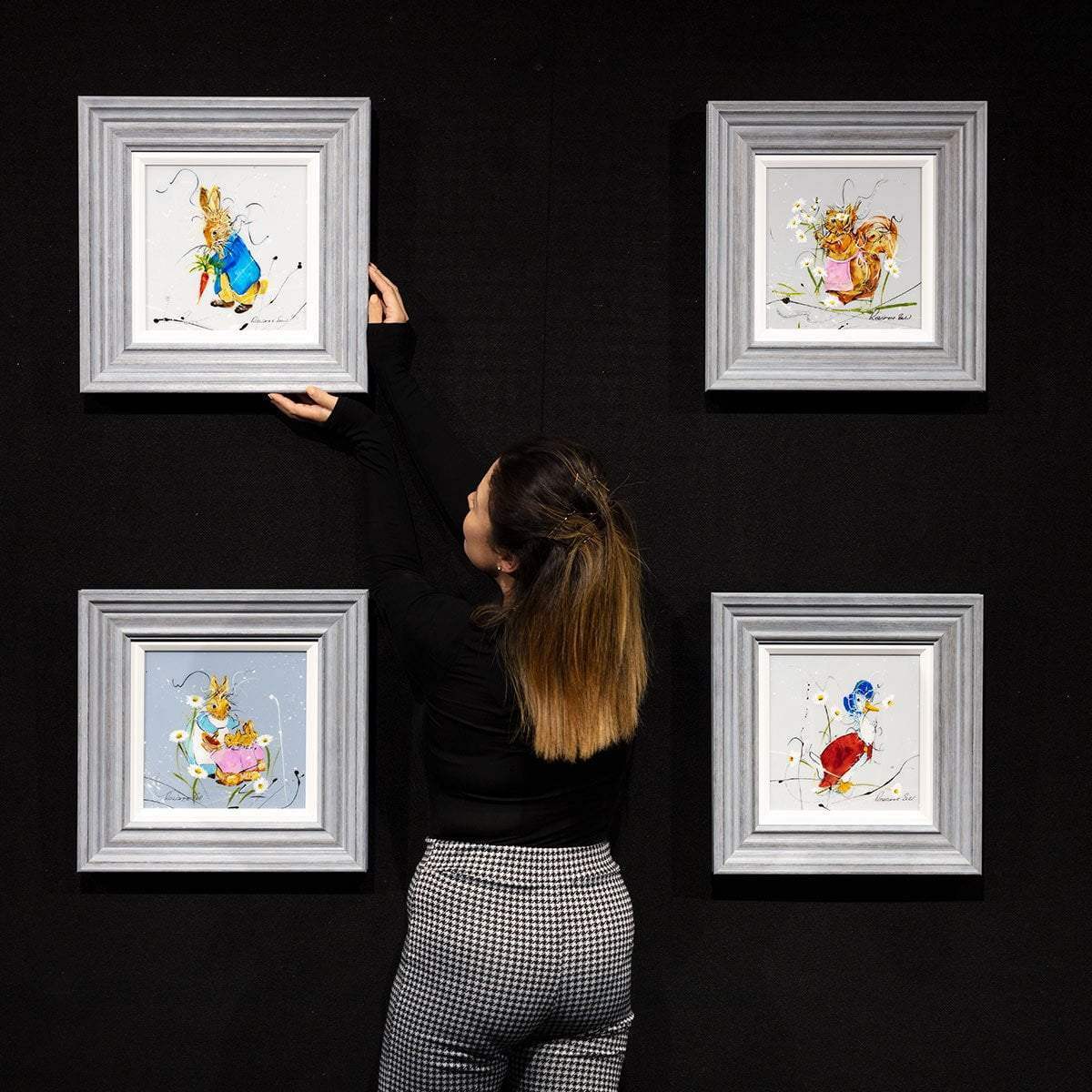 Now Run Along and Don't Get Into Any Mischief - SOLD by artist Rozanne Bell - Wyecliffe Galleries