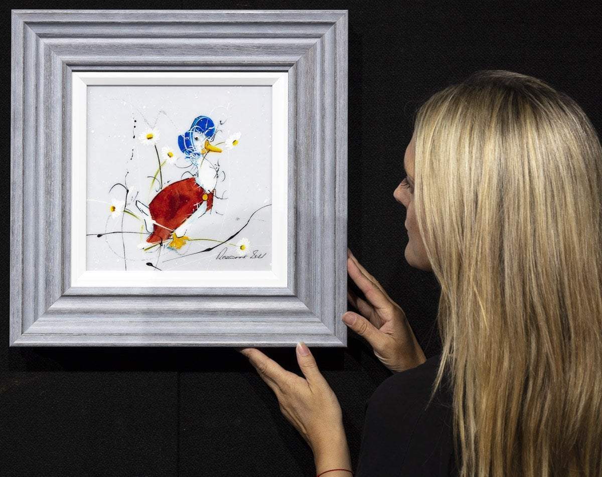 Now Run Along and Don't Get Into Any Mischief - SOLD by artist Rozanne Bell - Wyecliffe Galleries