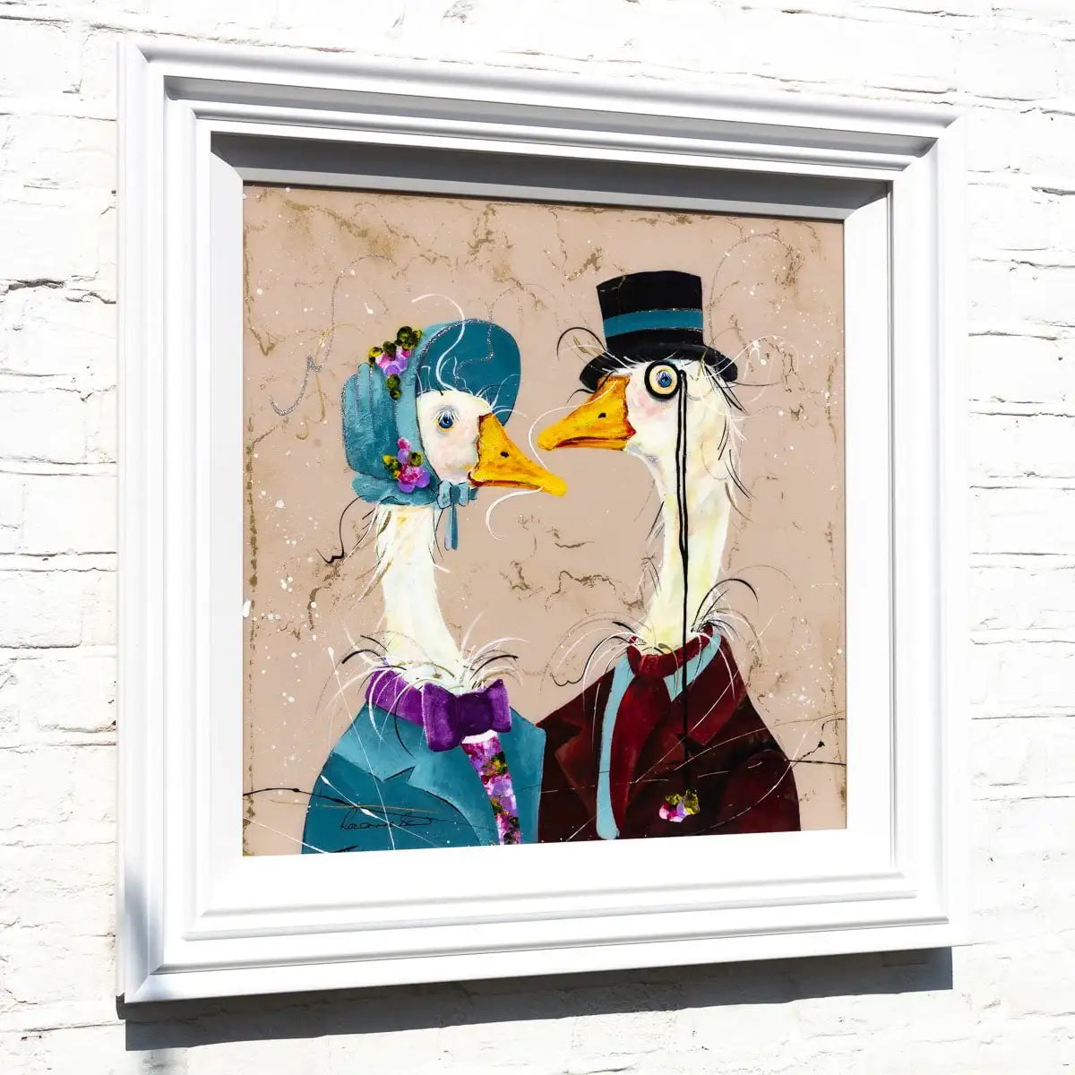 Off to Ascot - Original - SOLD by artist Rozanne Bell - Wyecliffe Galleries