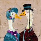 Off to Ascot - Original - SOLD by artist Rozanne Bell - Wyecliffe Galleries