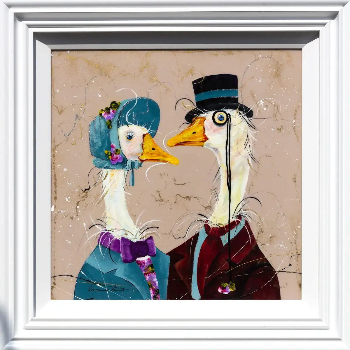 Off to Ascot - Original - SOLD by artist Rozanne Bell - Wyecliffe Galleries
