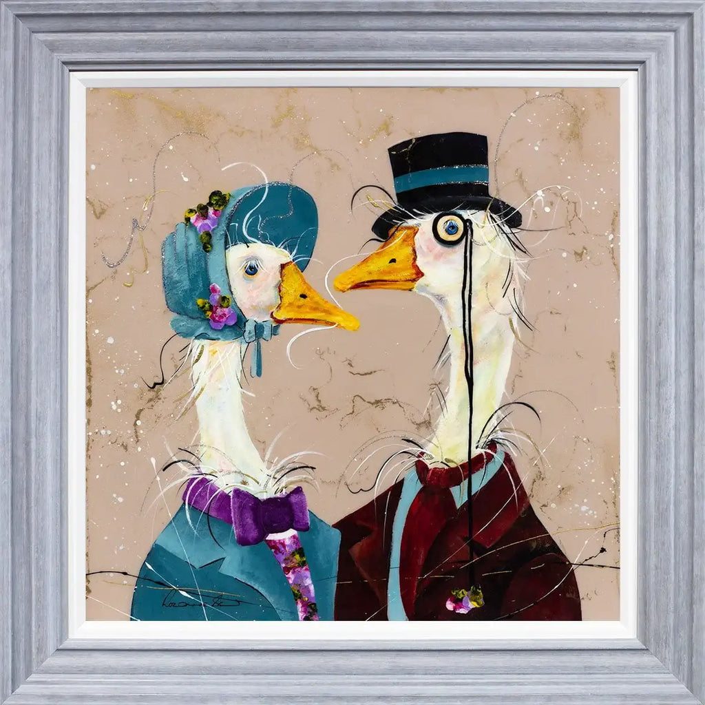 Off to Ascot - Original - SOLD by artist Rozanne Bell - Wyecliffe Galleries