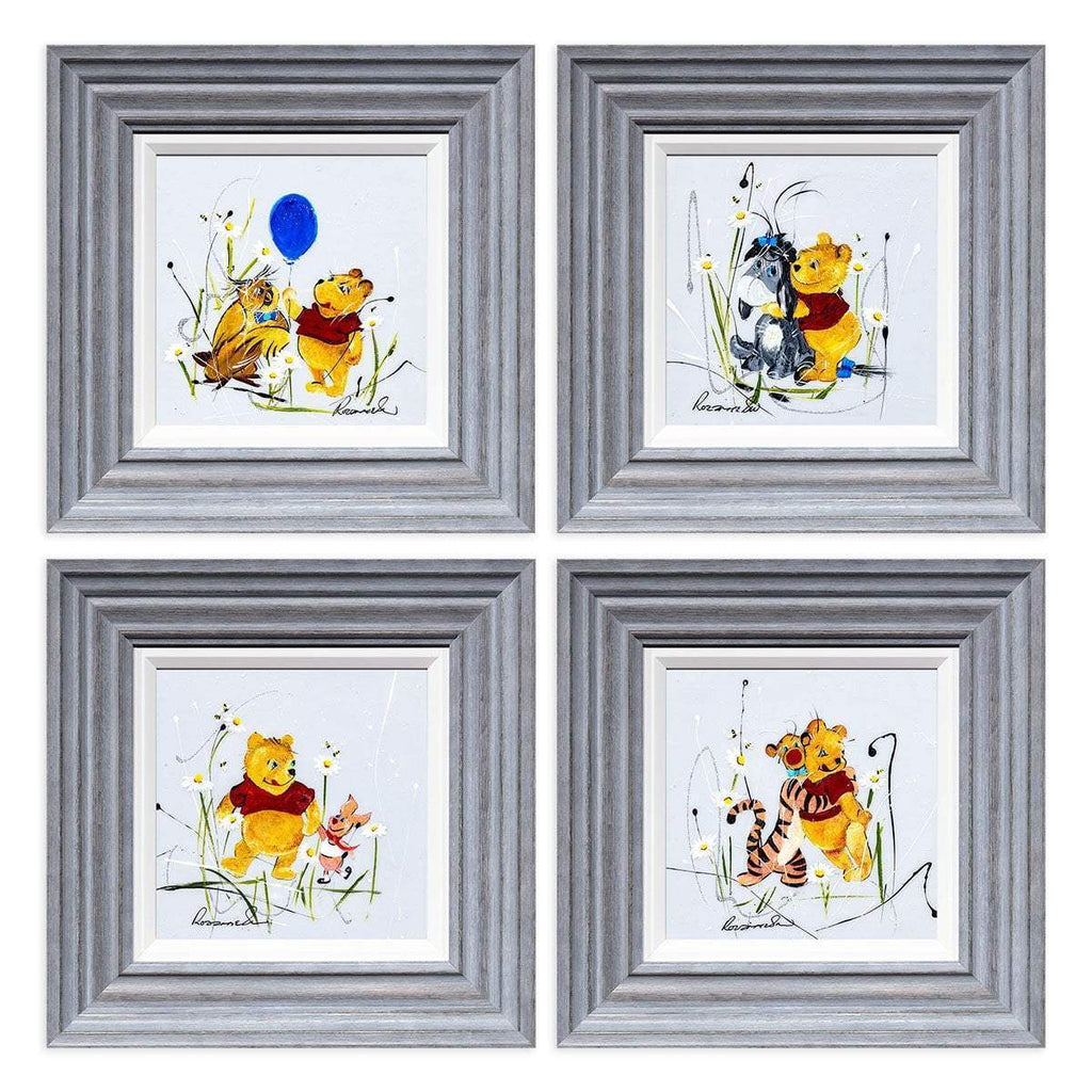 'Oh, bother' - Original Set of 4 - SOLD by artist Rozanne Bell - Wyecliffe Galleries