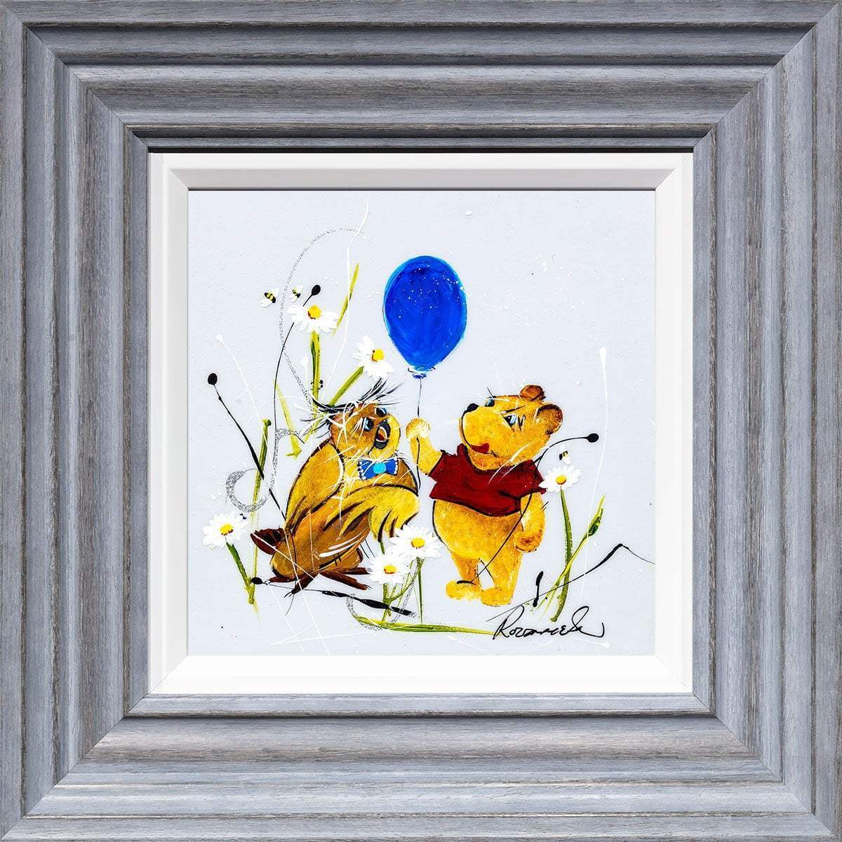 'Oh, bother' - Original Set of 4 - SOLD by artist Rozanne Bell - Wyecliffe Galleries