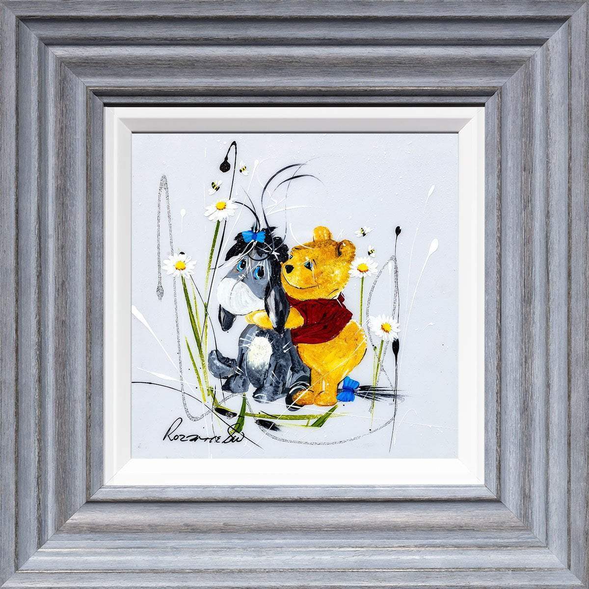 'Oh, bother' - Original Set of 4 - SOLD by artist Rozanne Bell - Wyecliffe Galleries
