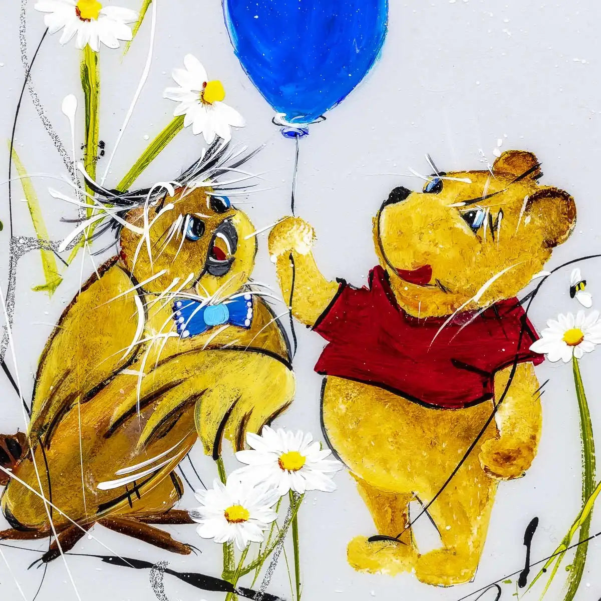 'Oh, bother' - Original Set of 4 - SOLD by artist Rozanne Bell - Wyecliffe Galleries