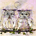 Oliver and Otis - Original - SOLD by artist Rozanne Bell - Wyecliffe Galleries