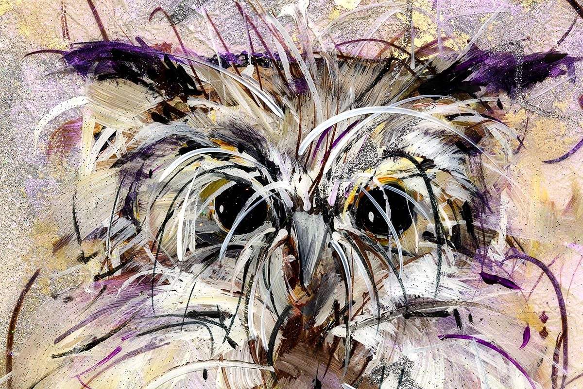 Oliver and Otis - Original - SOLD by artist Rozanne Bell - Wyecliffe Galleries