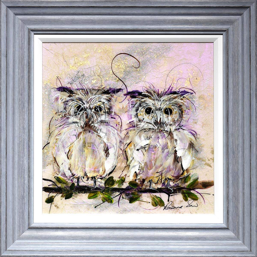 Oliver and Otis - Original - SOLD by artist Rozanne Bell - Wyecliffe Galleries