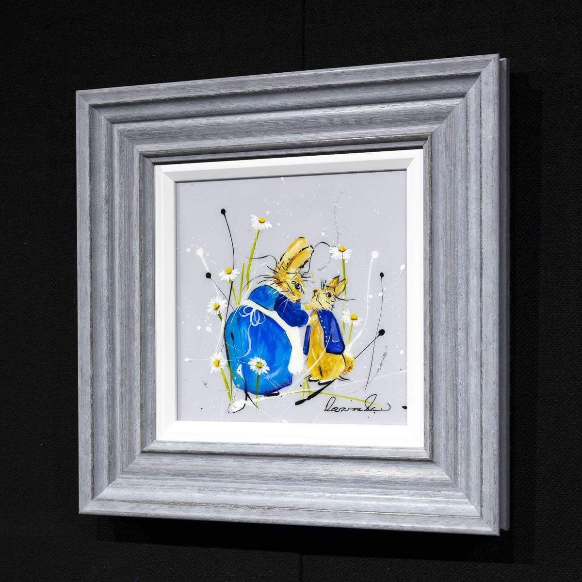 Once Upon a Time There Were Four Little Rabbits - SOLD by artist Rozanne Bell - Wyecliffe Galleries