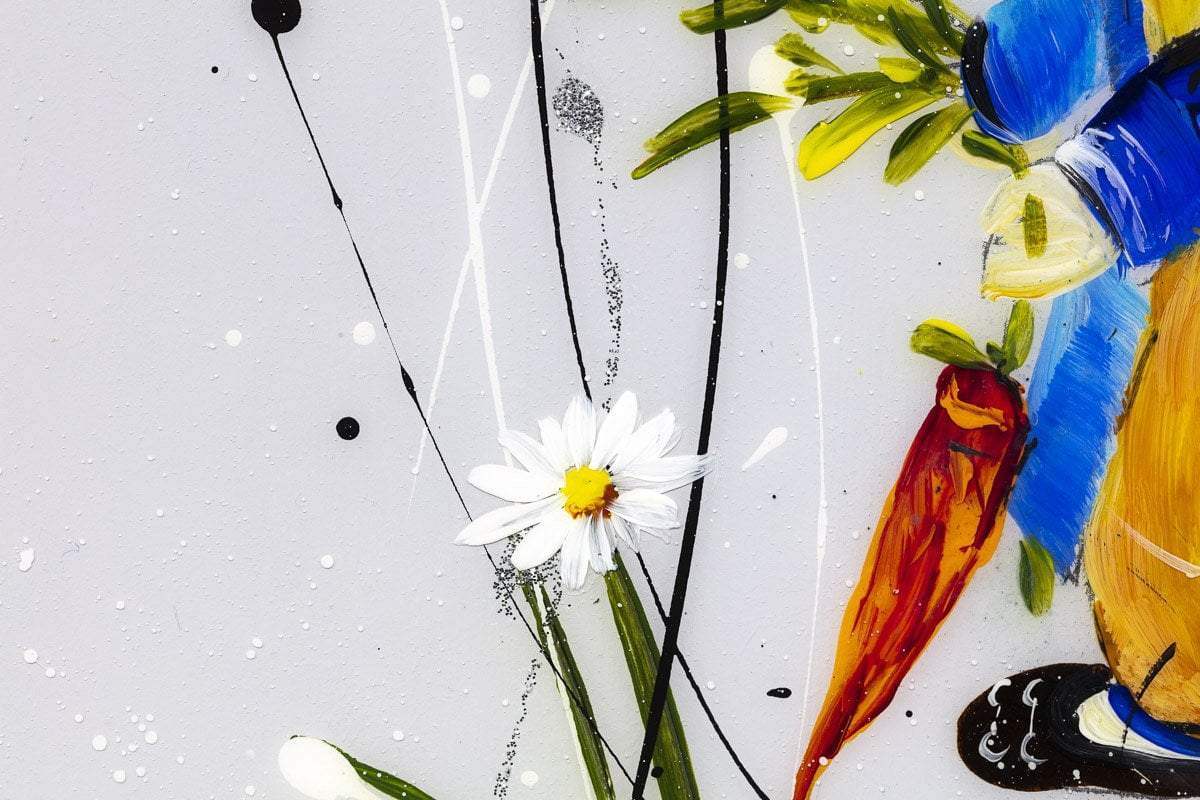 Once Upon a Time There Were Four Little Rabbits - SOLD by artist Rozanne Bell - Wyecliffe Galleries