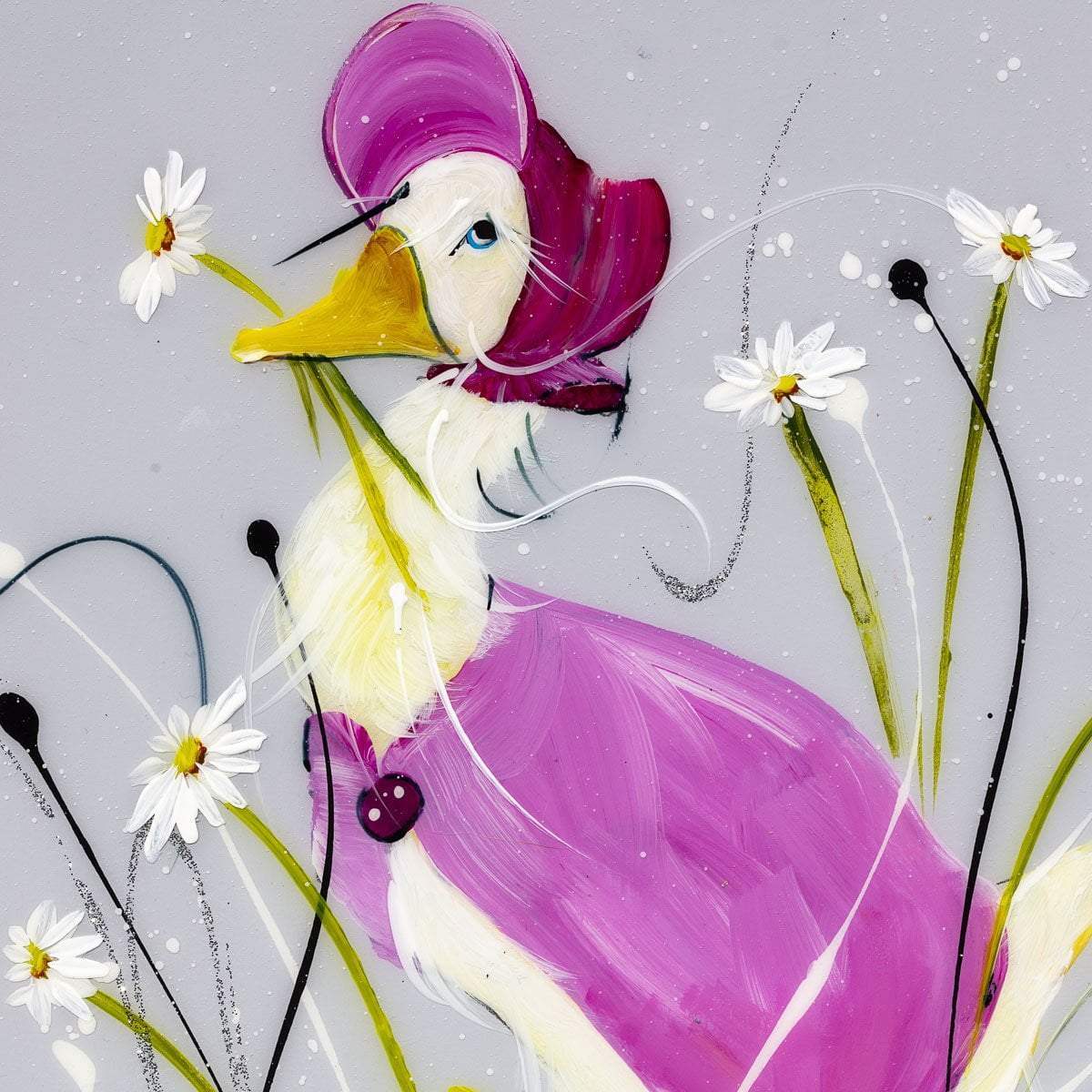 Once Upon a Time There Were Four Little Rabbits - SOLD by artist Rozanne Bell - Wyecliffe Galleries