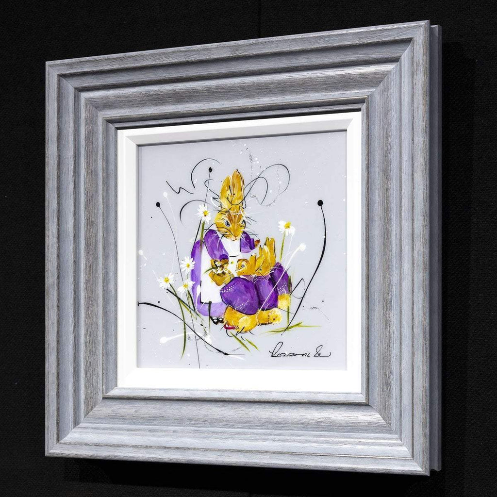 Once Upon a Time There Were Four Little Rabbits - SOLD by artist Rozanne Bell - Wyecliffe Galleries