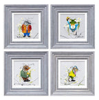 One Does Not Argue - Original Set of 4 - SOLD by artist Rozanne Bell - Wyecliffe Galleries