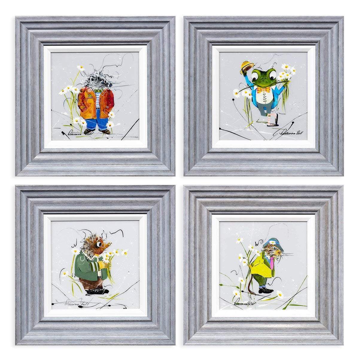 One Does Not Argue - Original Set of 4 - SOLD by artist Rozanne Bell - Wyecliffe Galleries